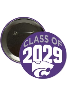 K-State Wildcats 3" Class of 2029 Button - Purple
