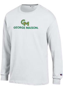Champion George Mason University White Jersey Long Sleeve T Shirt