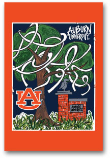 Auburn Tigers Rolling Toomers Corner Garden Flag - Navy Blue