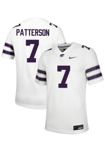 Kaleb Patterson  Nike K-State Wildcats White NIL Name And Number Football Jersey