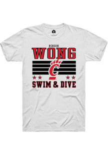 Benson Wong Cincinnati Bearcats White NIL Striped Short Sleeve Player T Shirt