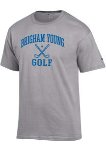 Champion BYU Cougars Grey Golf Icon Jersey Short Sleeve T Shirt