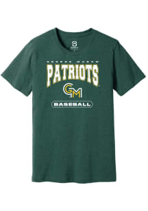 Summit Sportswear George Mason University Green Baseball Short Sleeve T Shirt
