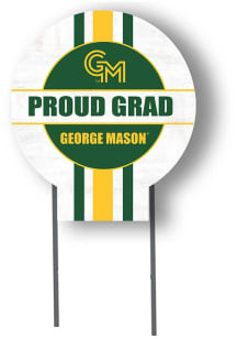 George Mason University KH Sports Fan Grad graduation graphic Yard Sign - White