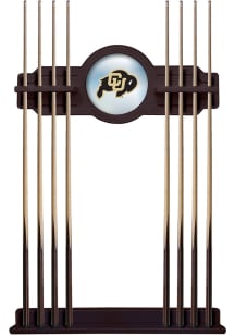 Colorado Buffaloes Solid Wood Cue Rack Pool Table