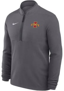 Nike Iowa State Cyclones Mens Charcoal Victory Long Sleeve Qtr Zip Pullover