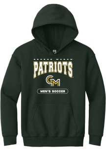 Summit Sportswear George Mason University Youth Green Mens Soccer Long Sleeve Hoodie
