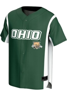 ProSphere Ohio Bobcats Mens Green Rival Baseball Baseball Jersey