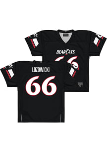 Xavier Lozowicki  Campus Ink Cincinnati Bearcats Black NIL Football Jersey