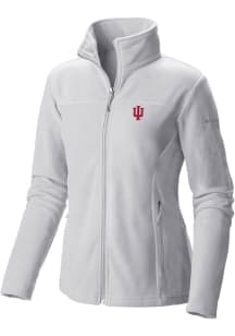 Columbia Indiana Hoosiers Womens White Give and Go II Fleece Light Weight Jacket