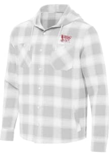 Antigua Oklahoma Sooners Mens Grey Arranged Light Weight Jacket