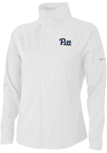 Columbia Pitt Panthers Womens White Fairway Friends Light Weight Jacket