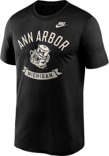 Nike Michigan Wolverines Black Performance Short Sleeve T Shirt