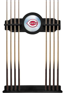 Cincinnati Reds Solid Wood Cue Rack Pool Table Accessories