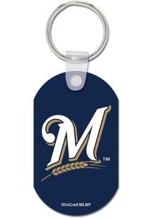 Milwaukee Brewers Aluminum Keychain - Navy Blue
