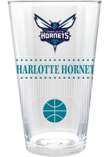 Charlotte Hornets Stadium 3D Embossed Pint Glass - White