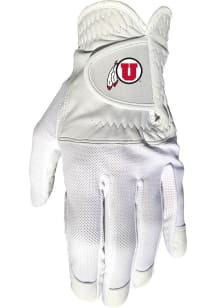 Utah Utes White Cool Mesh Golf Gloves
