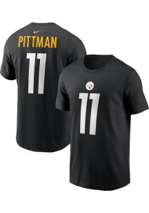 Michael Pittman Jr Pittsburgh Steelers Black Home Short Sleeve Player T Shirt