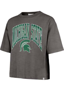 47 Michigan State Spartans Womens Black Mindi Short Sleeve T-Shirt