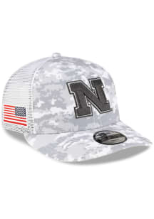 New Era Nebraska Cornhuskers White Digi Camo LP Stretch 9FIFTY Trucker Youth Adjustable Hat