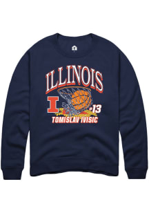 Tomislav Ivisic Illinois Fighting Illini Mens Navy Blue NIL Name Number Net Player Crew