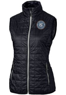 Cutter and Buck New York City FC Womens Navy Blue Rainier PrimaLoft Vest