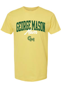 Summit Sportswear George Mason University Womens Yellow Mom Short Sleeve T-Shirt