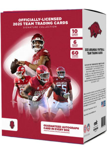 Arkansas Razorbacks 2025 Football Platinum Box Collectible NCAA Cards - Red