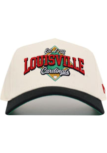 No Rivals Louisville Cardinals 2T Ballpark Adjustable Hat - Ivory