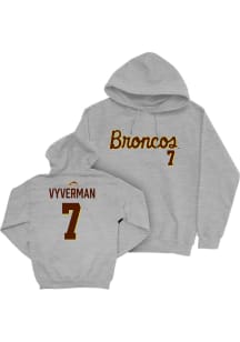 Casey Vyverman Western Michigan Broncos Mens Grey NIL Script Player Hood