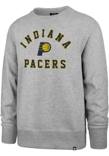 47 Indiana Pacers Mens Grey Headline Long Sleeve Crew Sweatshirt