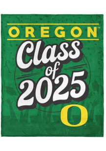 Oregon Ducks Class of 2025 Silk Touch Fleece Blanket - Green