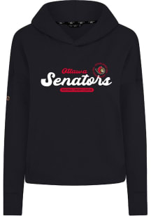 Levelwear Ottawa Senators Womens Black Sweet Monument Hooded Sweatshirt