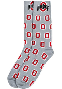 Ohio State Buckeyes Allover Mens Dress Socks