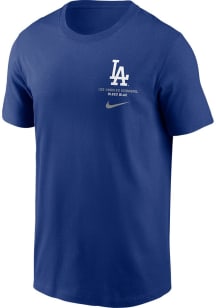 Nike Los Angeles Dodgers Blue Primetime 2 Hit Icon Short Sleeve T Shirt