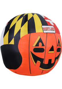 Maryland Terrapins Black Outdoor Inflatable self inflate jack o lantern with team helmet and name