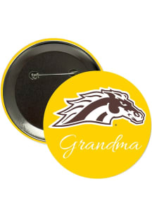 Western Michigan Broncos 3" Grandma Button - Brown