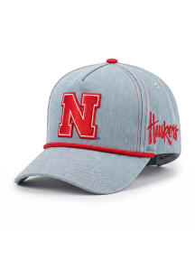 Gameday Social Nebraska Cornhuskers Blue Statement Denim Womens Adjustable Hat