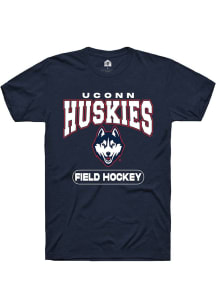 Summit Sportswear UConn Huskies Navy Blue Field Hockey Short Sleeve T Shirt