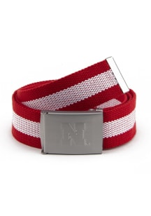 Nebraska Cornhuskers Fabric Stripe Mens Belt