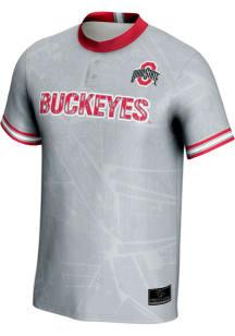 ProSphere Ohio State Buckeyes Mens Grey Vigor Baseball Jersey