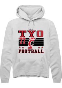 Taran Tyo Cincinnati Bearcats Mens White Football NIL Striped Player Hood