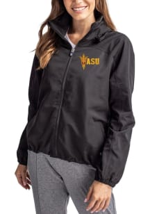 Cutter and Buck Arizona State Sun Devils Womens Black Charter Eco Light Weight Jacket