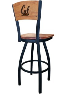 Cal Golden Bears Maple Seat Maple Back Swivel Pub Stool - Brown