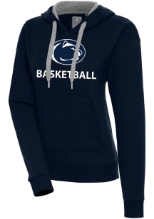 Antigua Penn State Nittany Lions Womens Navy Blue Basketball Victory Hooded Sweatshirt