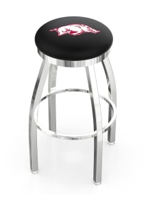 Arkansas Razorbacks Chrome Pub Stool - Silver