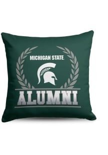 Michigan State Spartans Alumni 18x18 Throw Pillow - Green