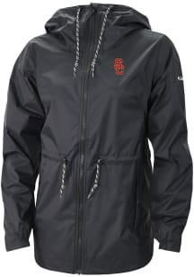 Columbia USC Trojans Womens Black Heat Seal Lily Park Light Weight Jacket
