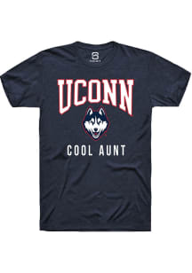 Summit Sportswear UConn Huskies Navy Blue Cool Aunt Short Sleeve T Shirt