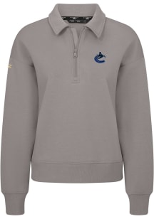 Levelwear Vancouver Canucks Womens Grey Canmore 3D Embroidered Patch Medium Weight Jacket